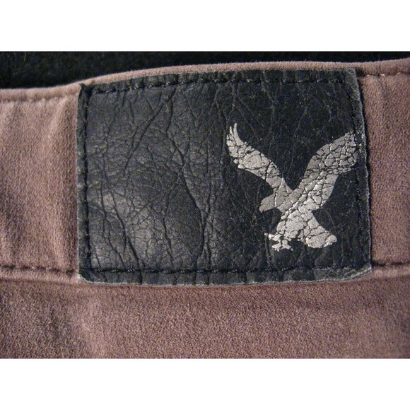 AMERICAN EAGLE Jegging Jeans Womans Sz 2 Brown Green Denim Stretch Skinny Comfor - Picture 6 of 10